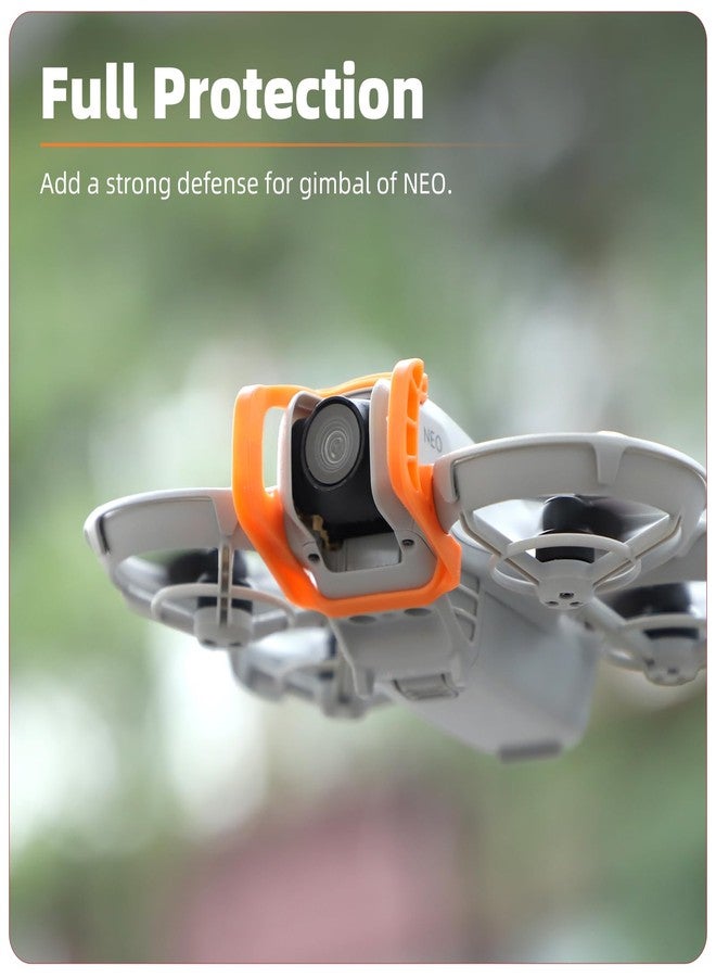 LIBOQIAO Quick-release Gimbal Bumper for DJI NEO, Anti-Collision Full Protection Camera Lens Protector Compatible with DJI Neo Accessories (ORANGE) - Image 2